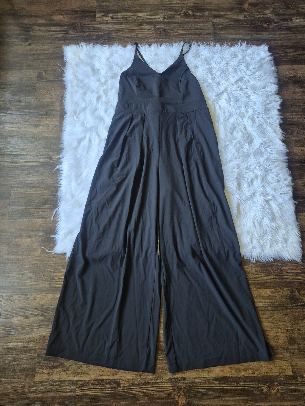 Halara Breezeful Wide Leg Sleeveless Jumpsuit Black Size 1X - Picture 3 of 8